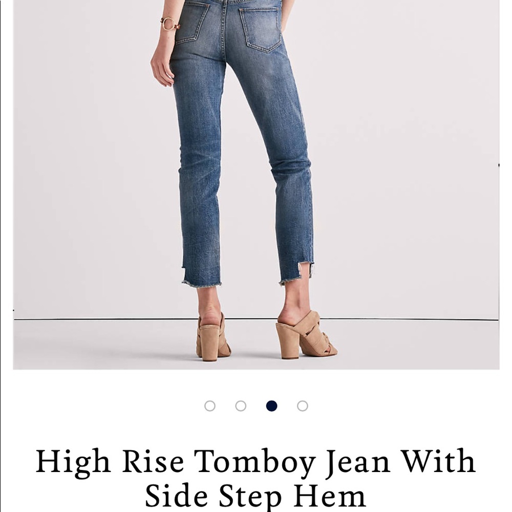 Lucky Brand High Rise Tomboy Jean w/ Side Step Hem